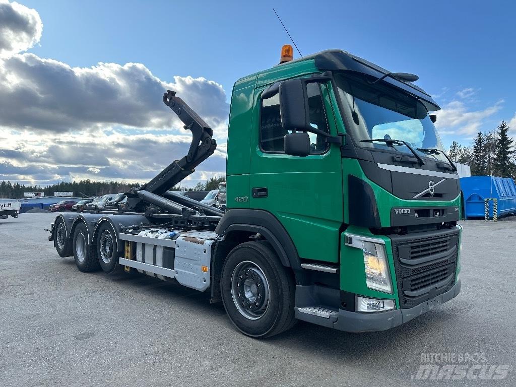 Volvo FM 420 8x2/4 شاحنات الرافعات الخطافية