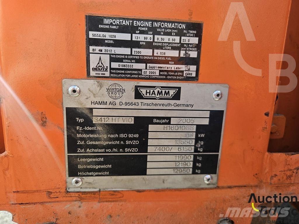 Hamm 3412 HT Vio مداحل متنوعة