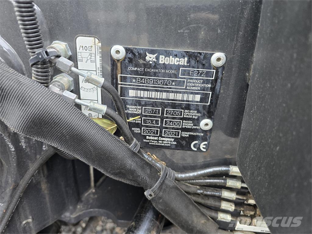Bobcat E27z حفارات صغيرة أقل من 7 طن (حفارات صغيرة)