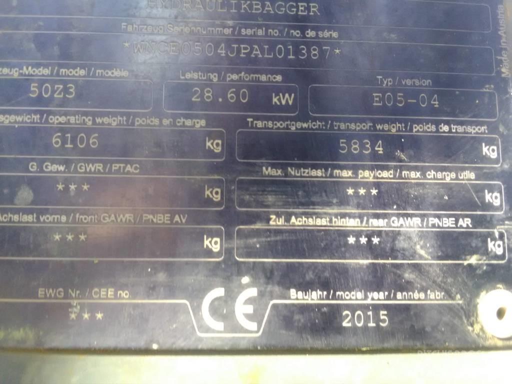 Wacker Neuson 50 Z3 حفارات صغيرة أقل من 7 طن (حفارات صغيرة)