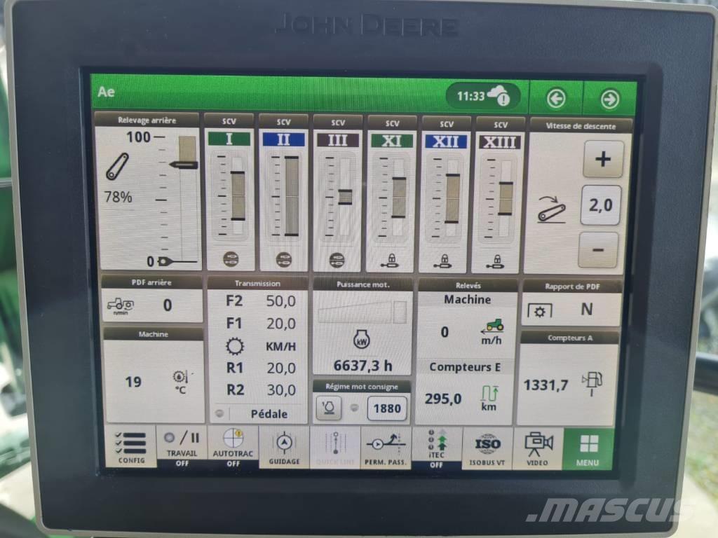 John Deere 6130 R الجرارات