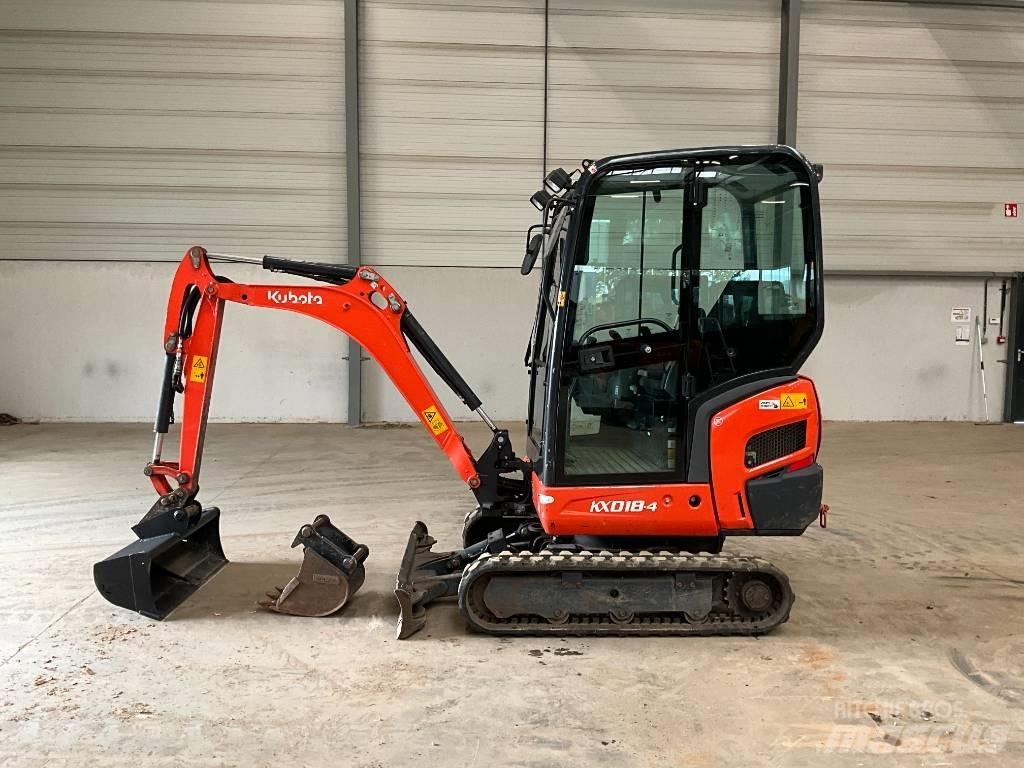 Kubota KX 018-4 حفارات صغيرة أقل من 7 طن (حفارات صغيرة)