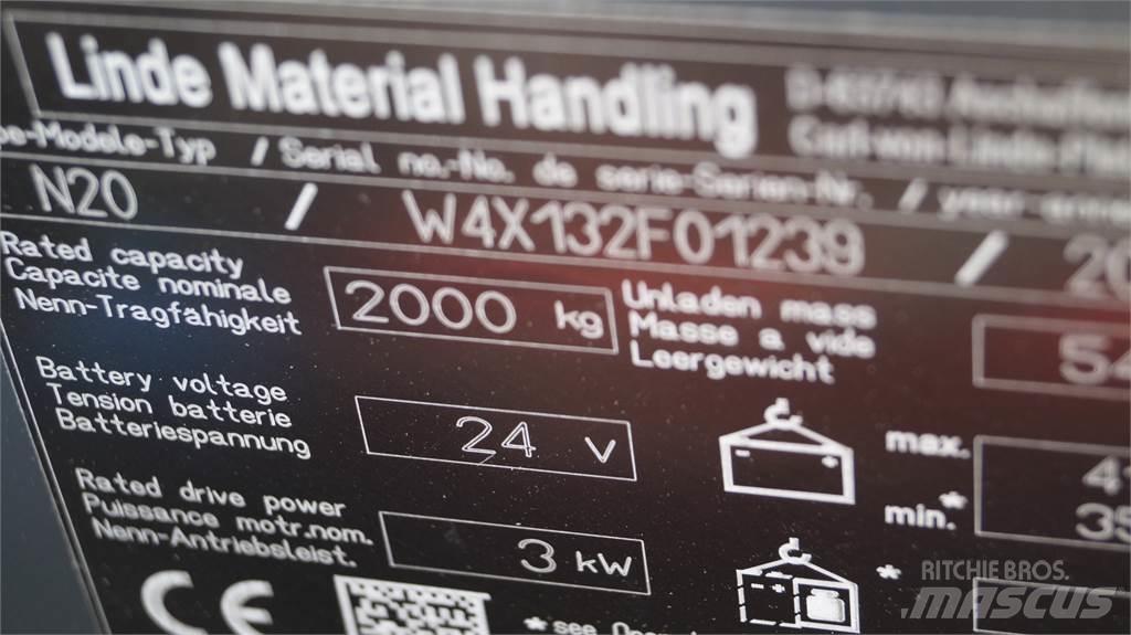 Linde N20 kurz معدات الرفع عالي المستوى