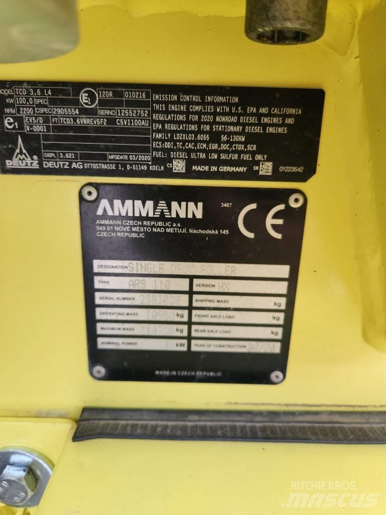 Ammann ARS 110 مداحل أحادية الأسطوانة