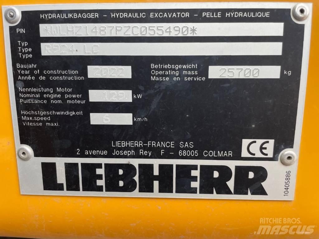 Liebherr R924 G8 حفارات زحافة