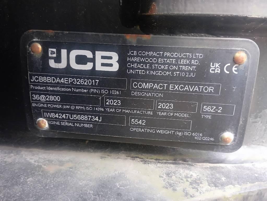JCB JCB 56Z-2 حفارات صغيرة أقل من 7 طن (حفارات صغيرة)