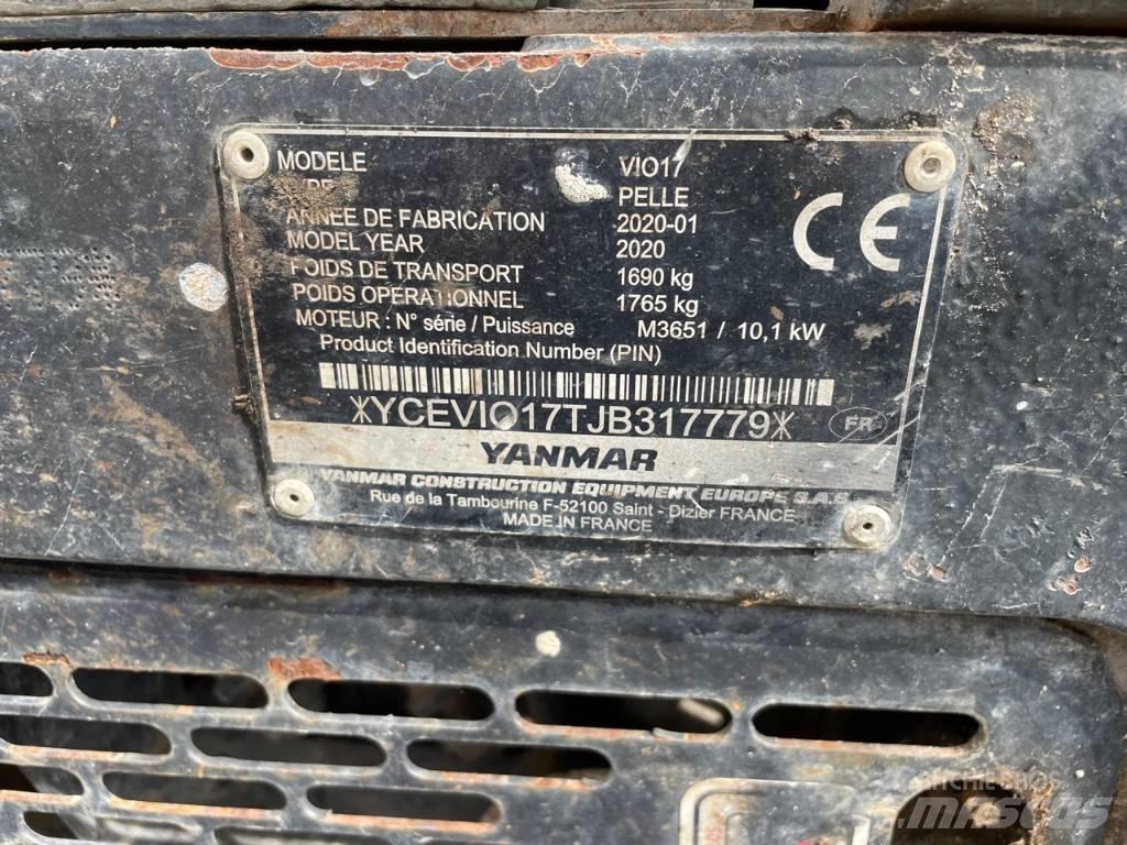 Yanmar Vio 17 U حفارات صغيرة أقل من 7 طن (حفارات صغيرة)