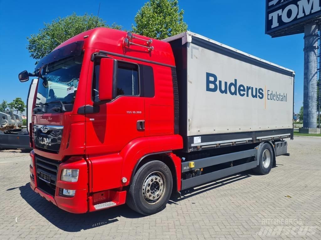 MAN TGS 18.360 / 6.1m شاحنات بغطاء جانبي