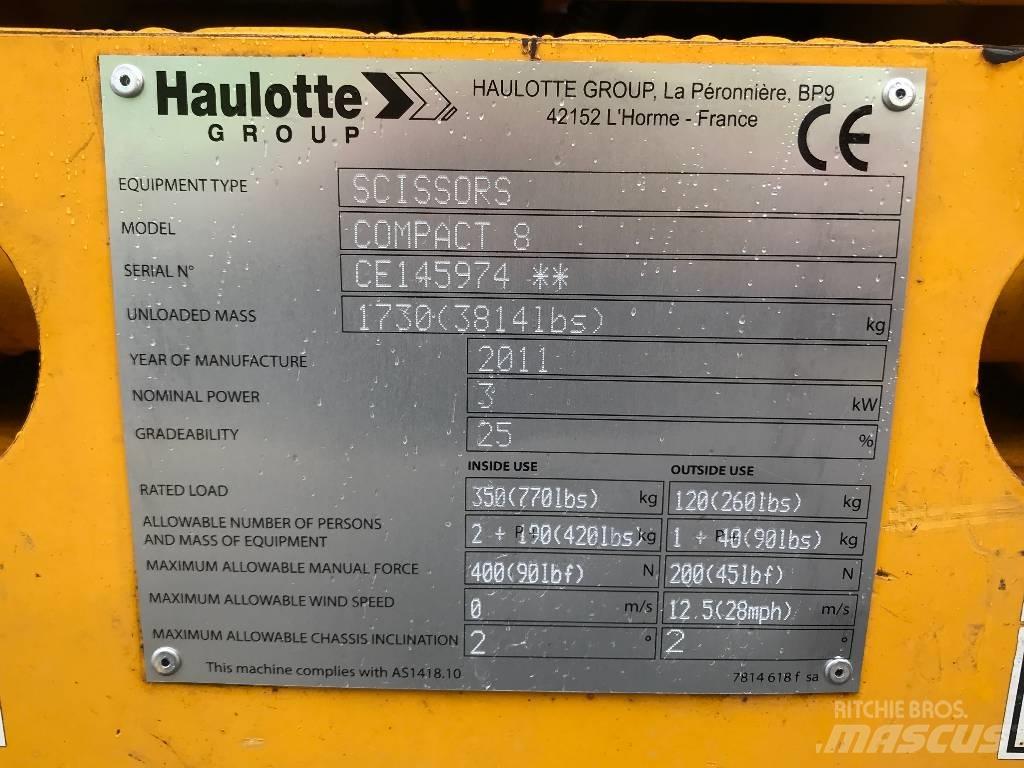 HAULOTTE COMPACT 8 رافعات مقصية الشكل