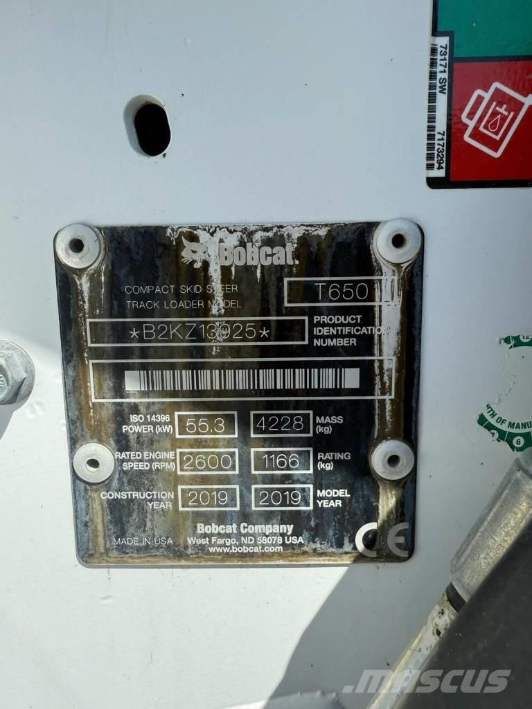 Bobcat T 650 لوادر انزلاقية التوجيه