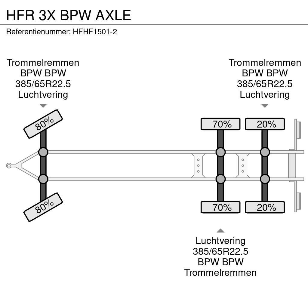 HFR 3X BPW AXLE مقطوروات مسطحة/مفصلية الجوانب