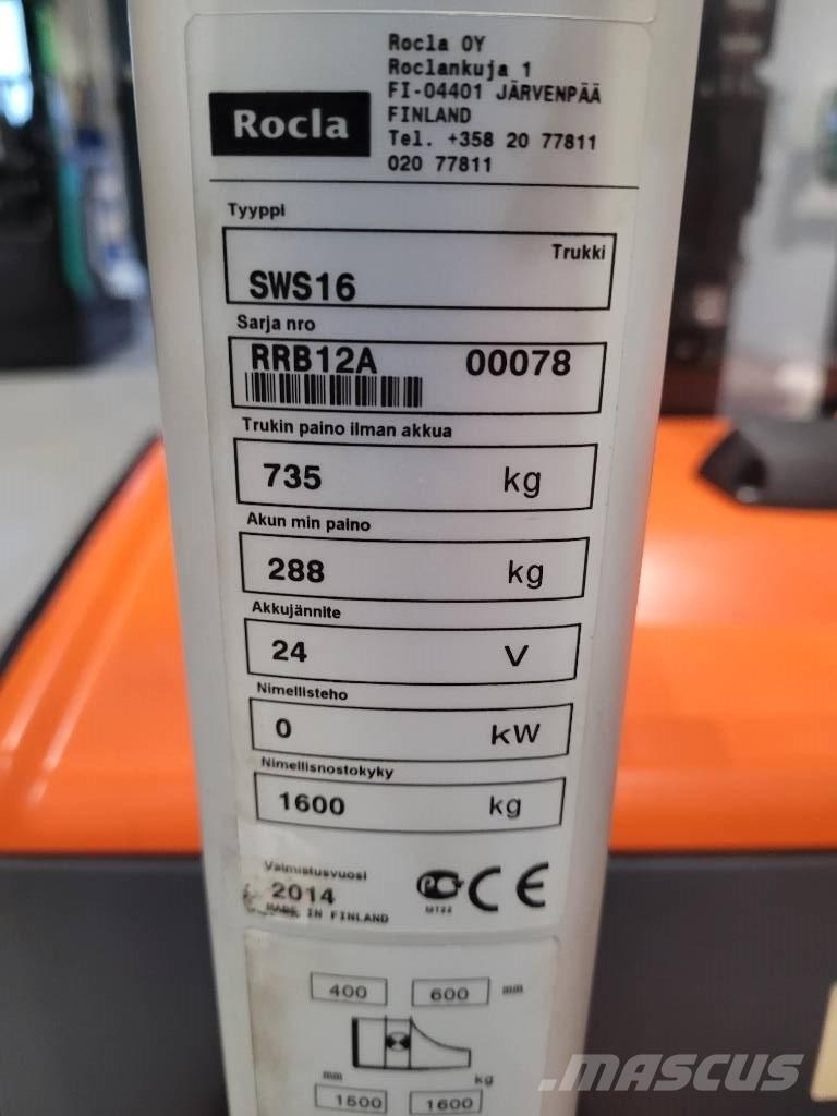 Rocla SWS 16 معدات التكديس الجوالة