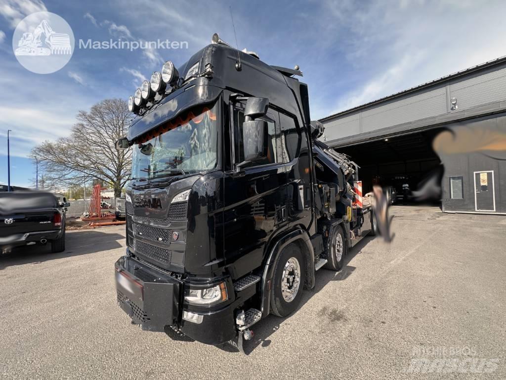 Scania R 500 شاحنات الرافعات