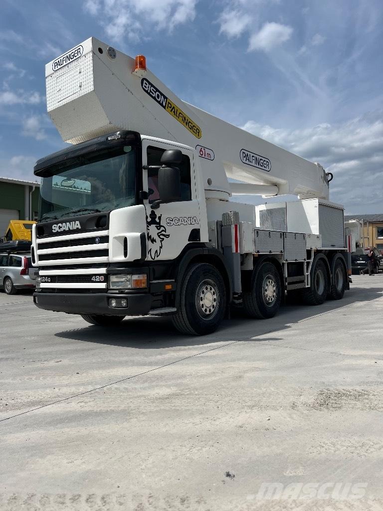 Scania 124 G 420 شاحنات الرافعات
