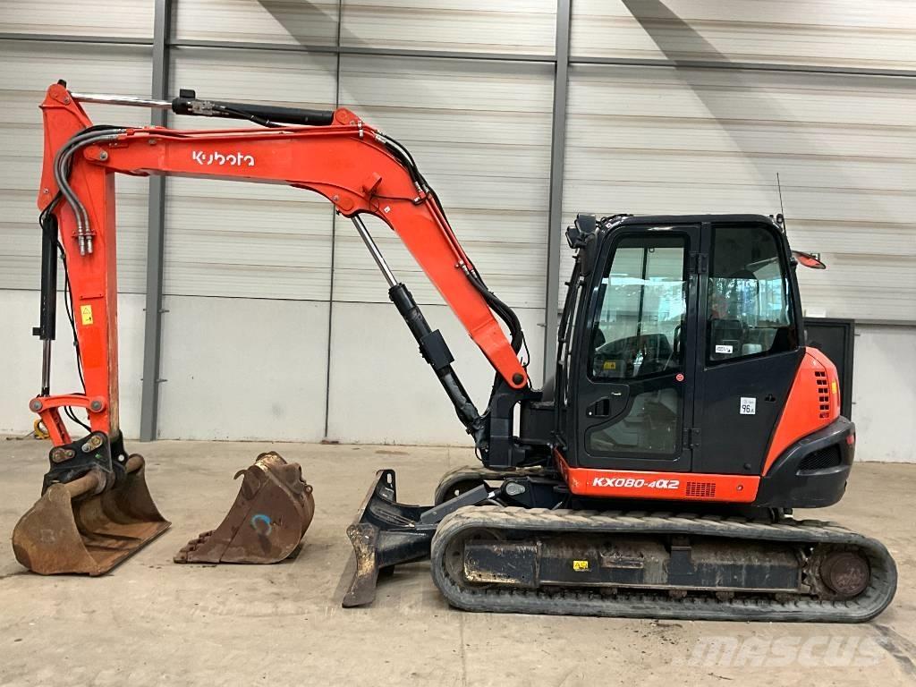 Kubota KX 080-4 A 2 حفارات وسط 7 طن - 12 طن