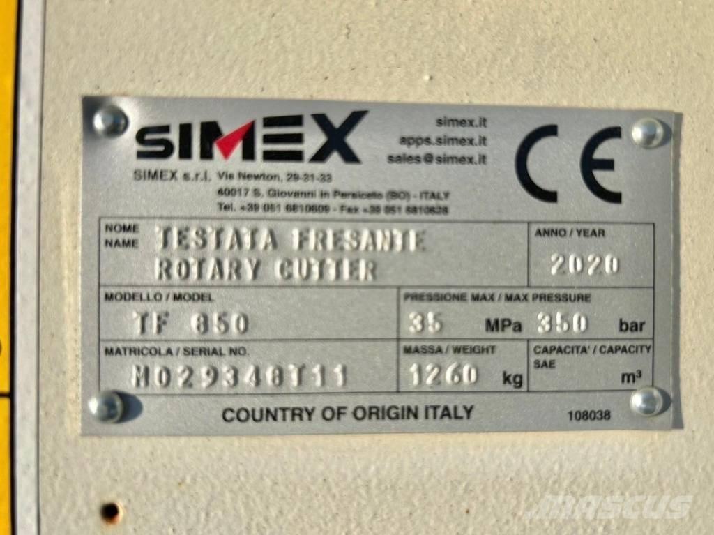 Simex TF850 ماكينات حفر خنادق