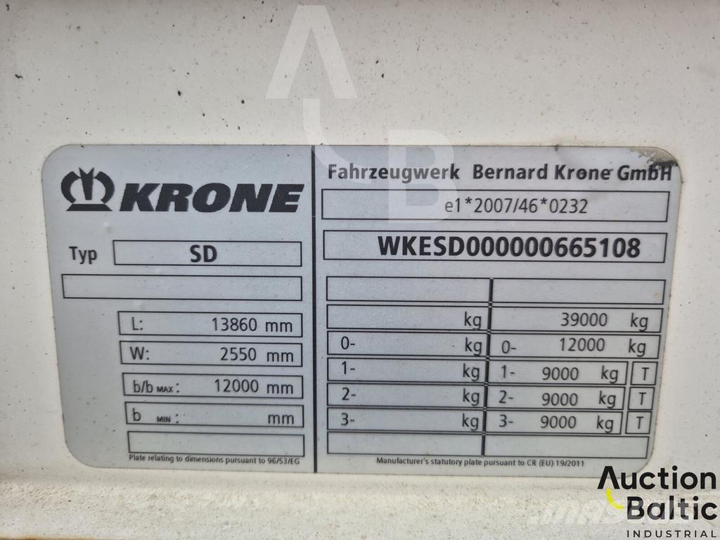 Krone SD نصف مقطورات بباب جانبي