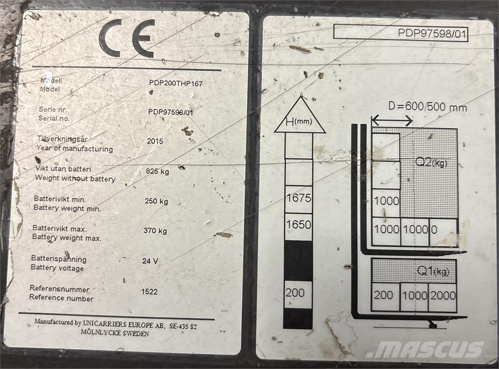 Atlet PDP200 شاحنات مناولة ذاتية الدفع