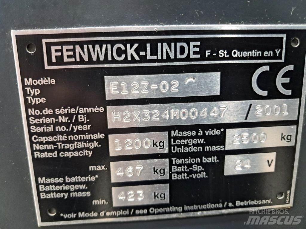 Linde E12Z-02 شاحنات ذات رافعات شوكية تعمل بالكهرباء