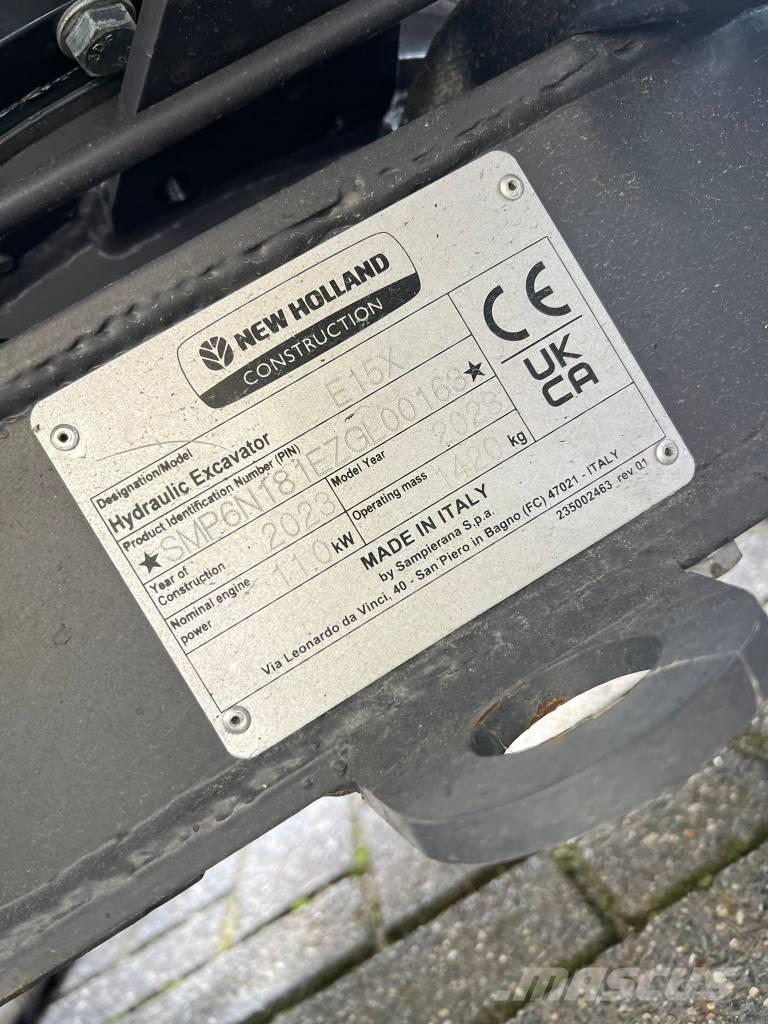 New Holland E 15 X حفارات صغيرة أقل من 7 طن (حفارات صغيرة)