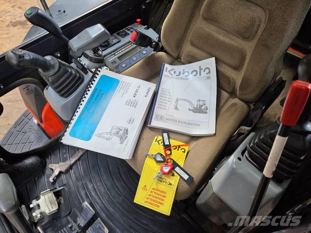 Kubota KX 101-3 A حفارات صغيرة أقل من 7 طن (حفارات صغيرة)