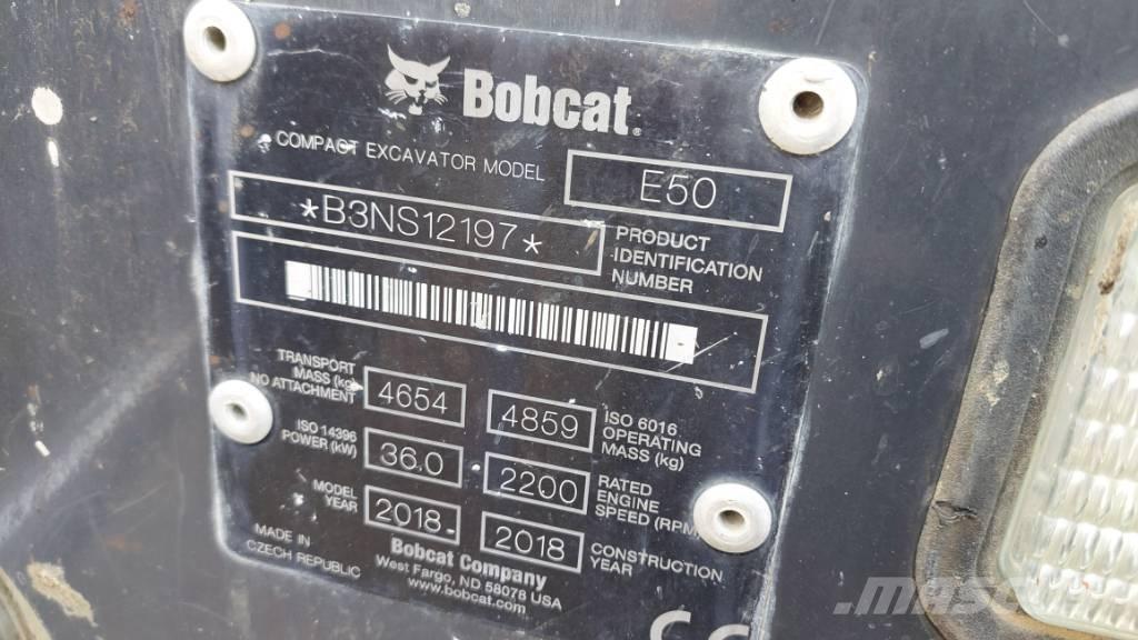 Bobcat E-50 BB-E50 حفارات زحافة