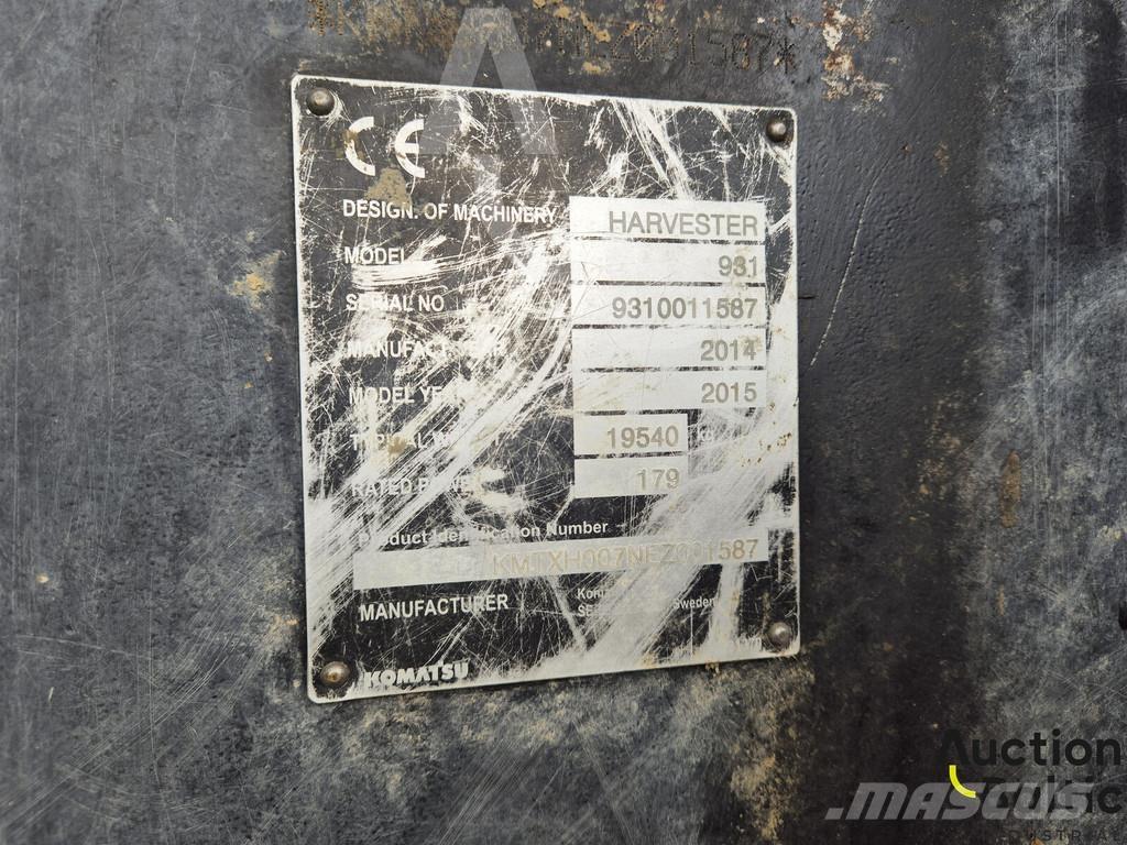 Komatsu 931.1 حصادات