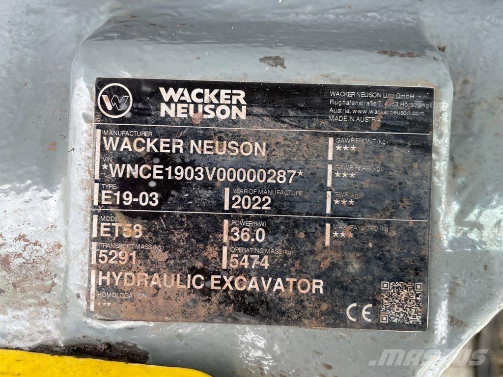 Wacker Neuson ET58 حفارات زحافة