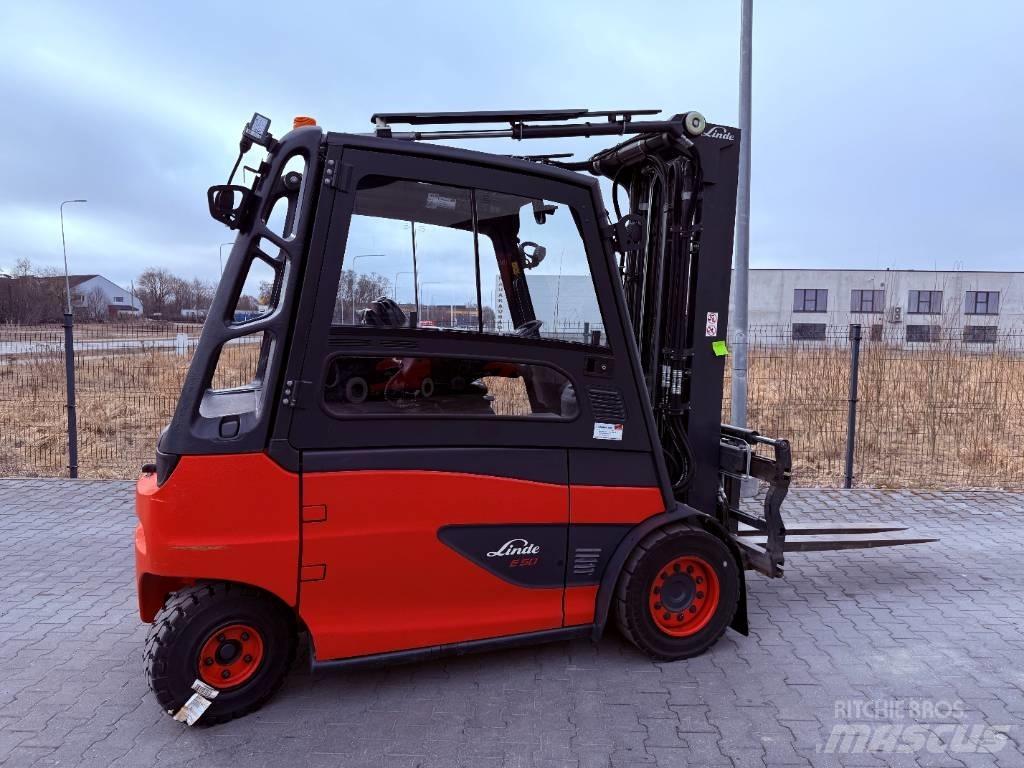 Linde E50/600HL/388 شاحنات ذات رافعات شوكية تعمل بالكهرباء