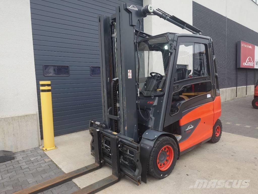 Linde E50/600HL/388 شاحنات ذات رافعات شوكية تعمل بالكهرباء