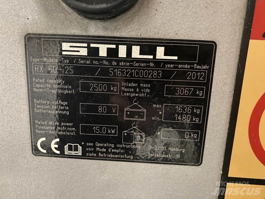 Still RX60-25 شاحنات ذات رافعات شوكية تعمل بالكهرباء
