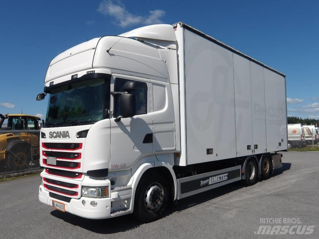 Scania R490 6x2 شاحنات ذات هيكل صندوقي