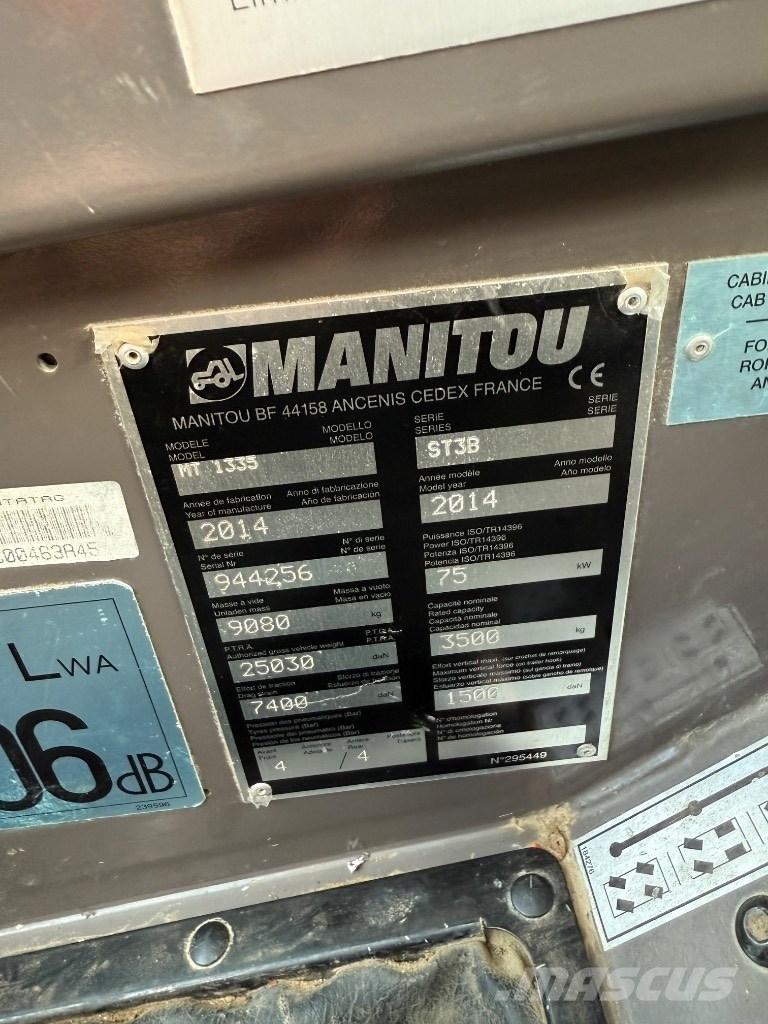 Manitou MT 1335 ST3B مناولات متداخلة
