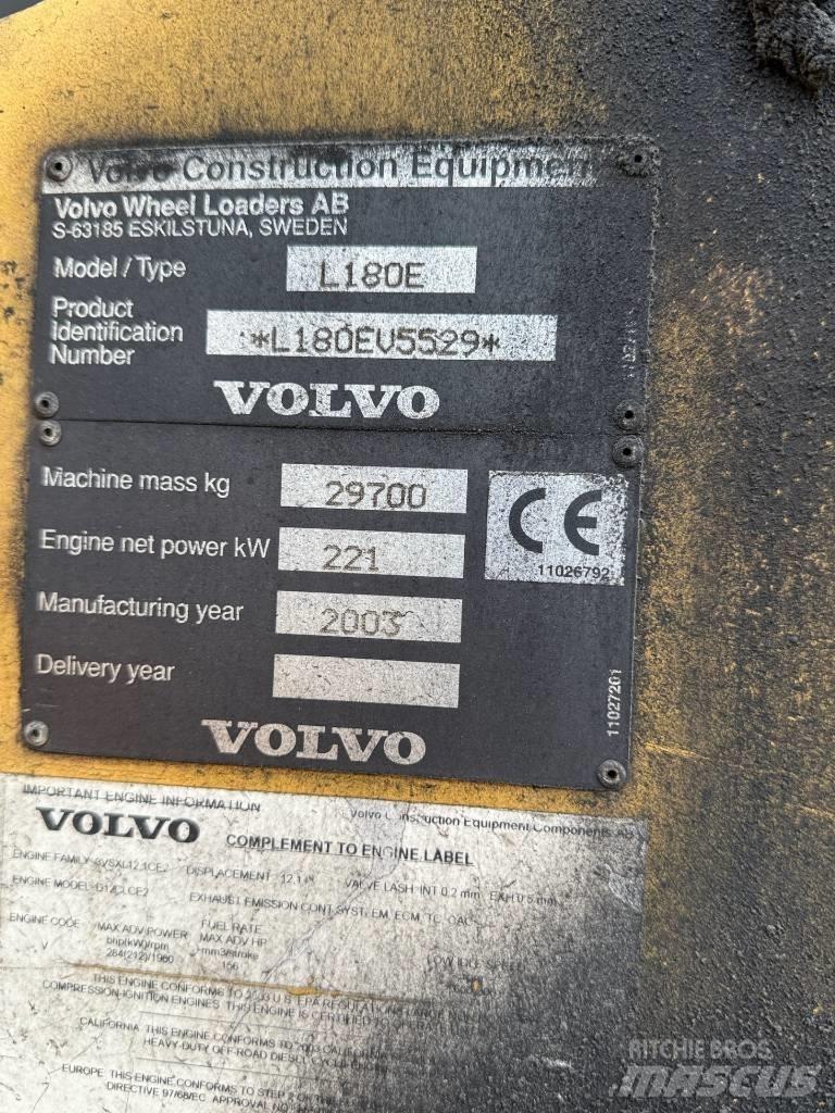 Volvo L 180 E لوادر بعجل