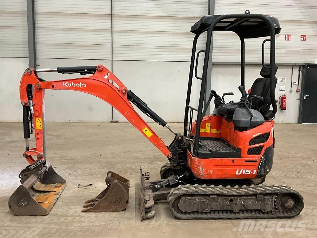 Kubota U 15-3 حفارات صغيرة أقل من 7 طن (حفارات صغيرة)