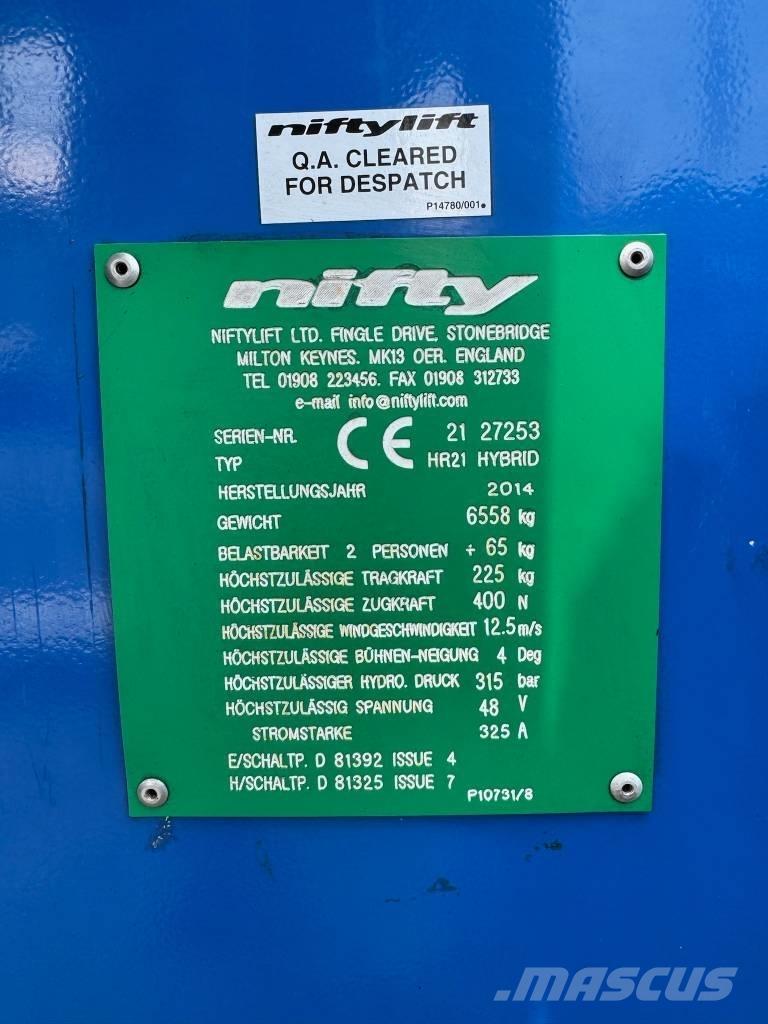 Niftylift HR 21 D E رافعات سلة مفصلية
