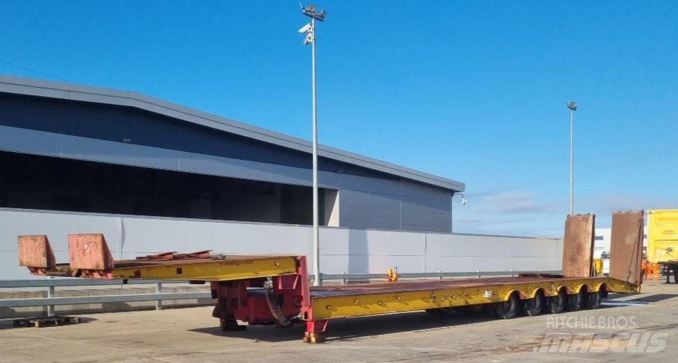 King 70T Trailer نصف مقطورة مسطحة منخفضة