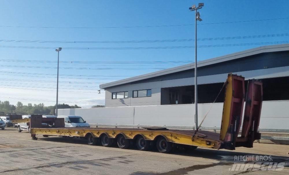 King 70T Trailer نصف مقطورة مسطحة منخفضة