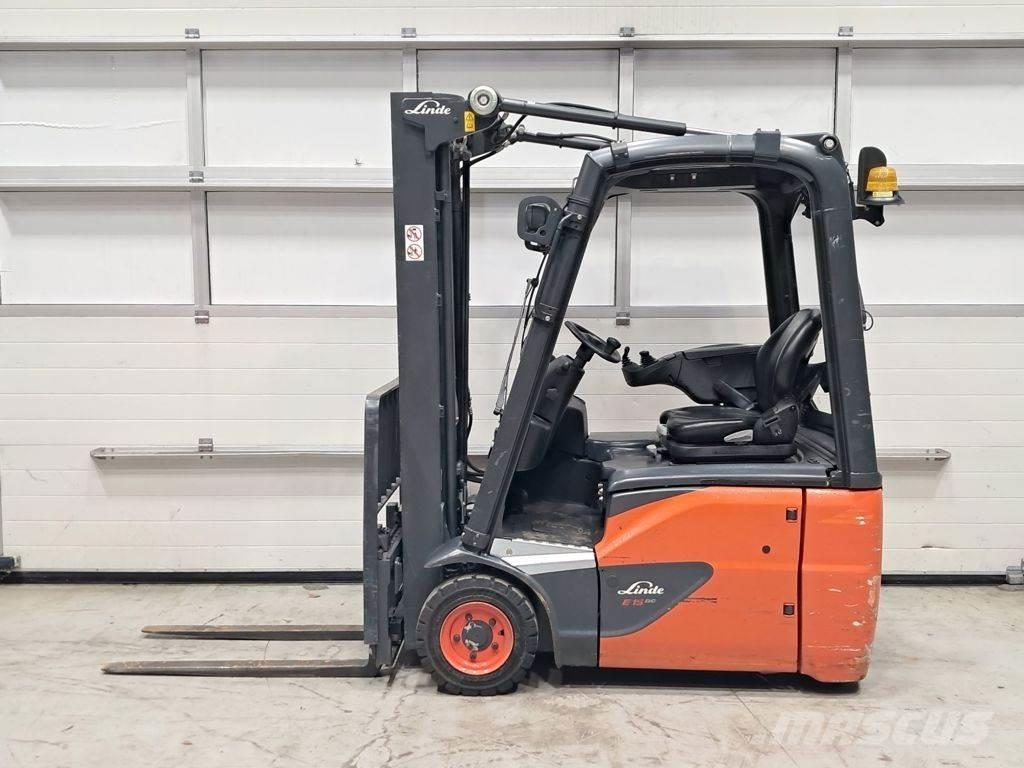 Linde E15-02 شاحنات ذات رافعات شوكية تعمل بالكهرباء