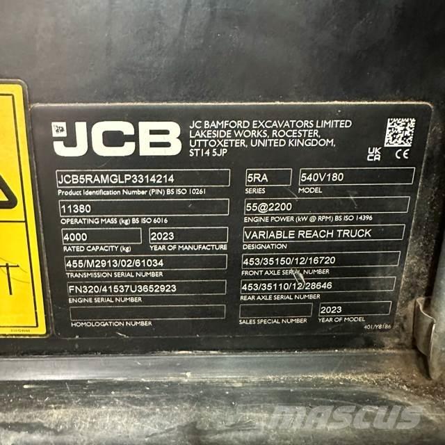 JCB 540-180 مناولات متداخلة