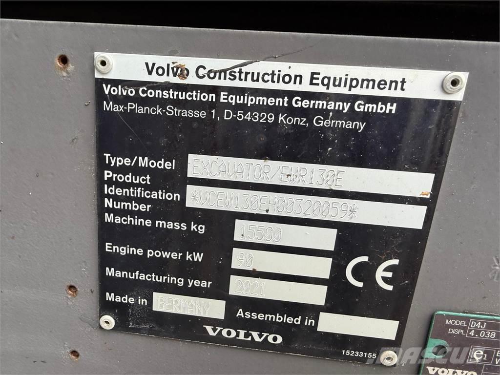 Volvo EWR130E حفارات بعجل