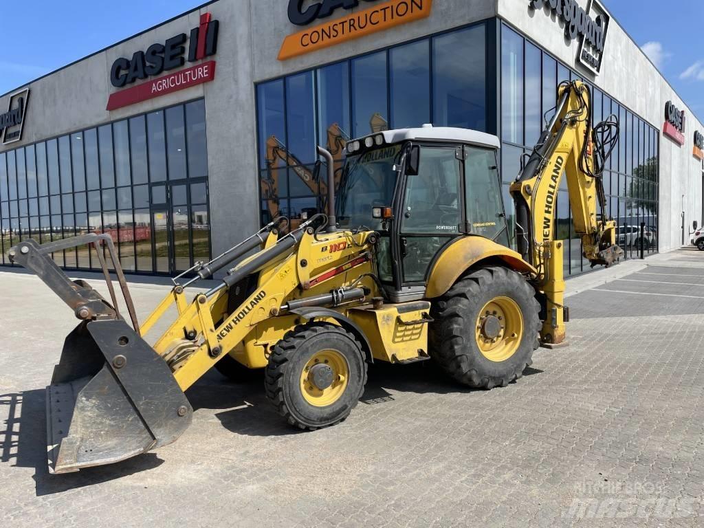 New Holland B 110 C لوادر ذات جرافات عكسية