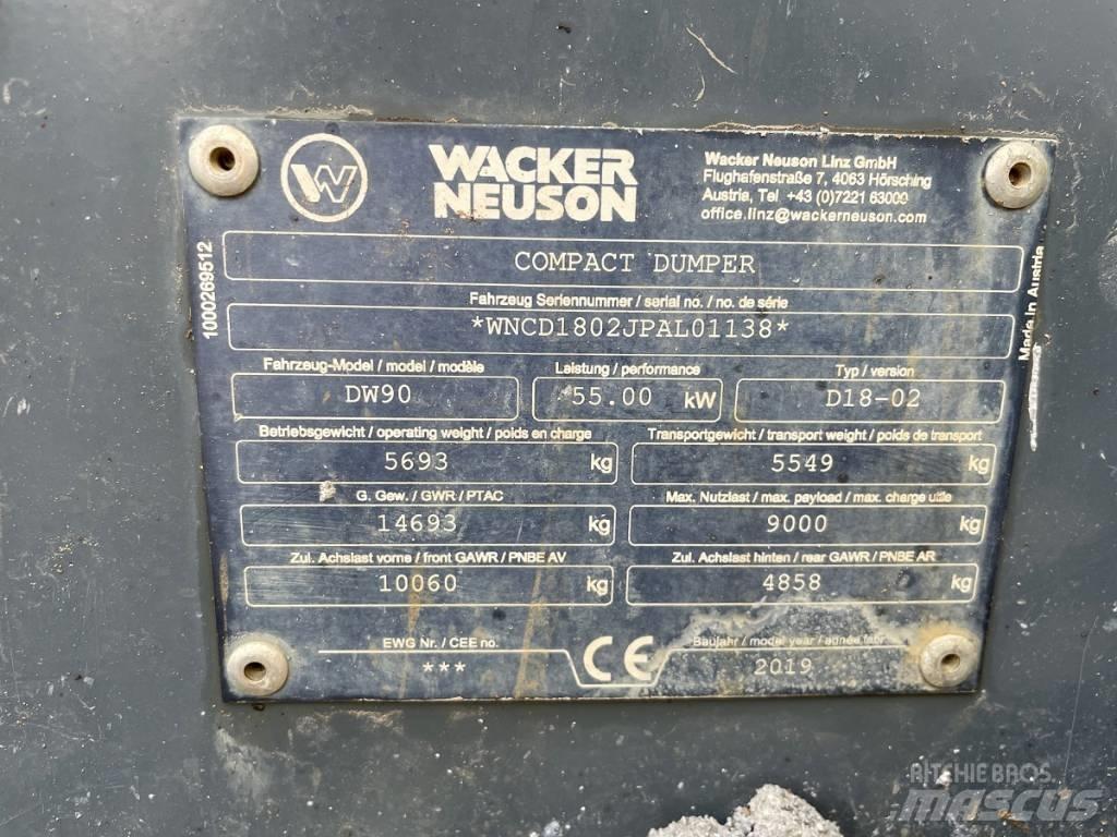 Wacker Neuson DW 90 عربات نقل قلابة للمواقع