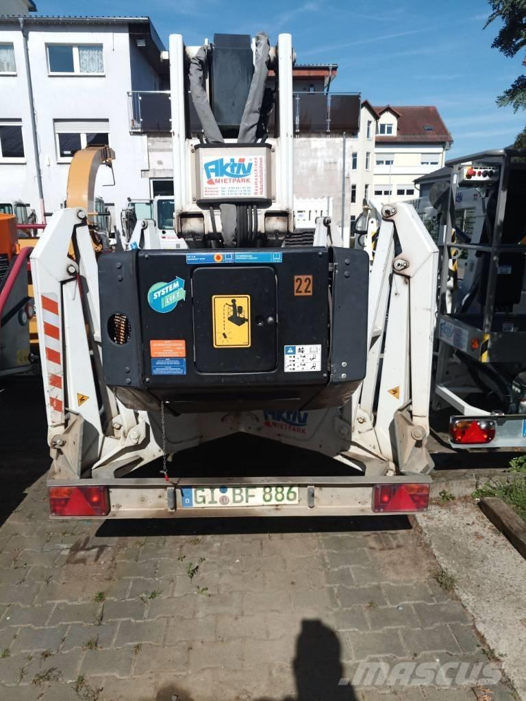 Dino 210 XT المنصات الهوائية المثبتة على مقطورة