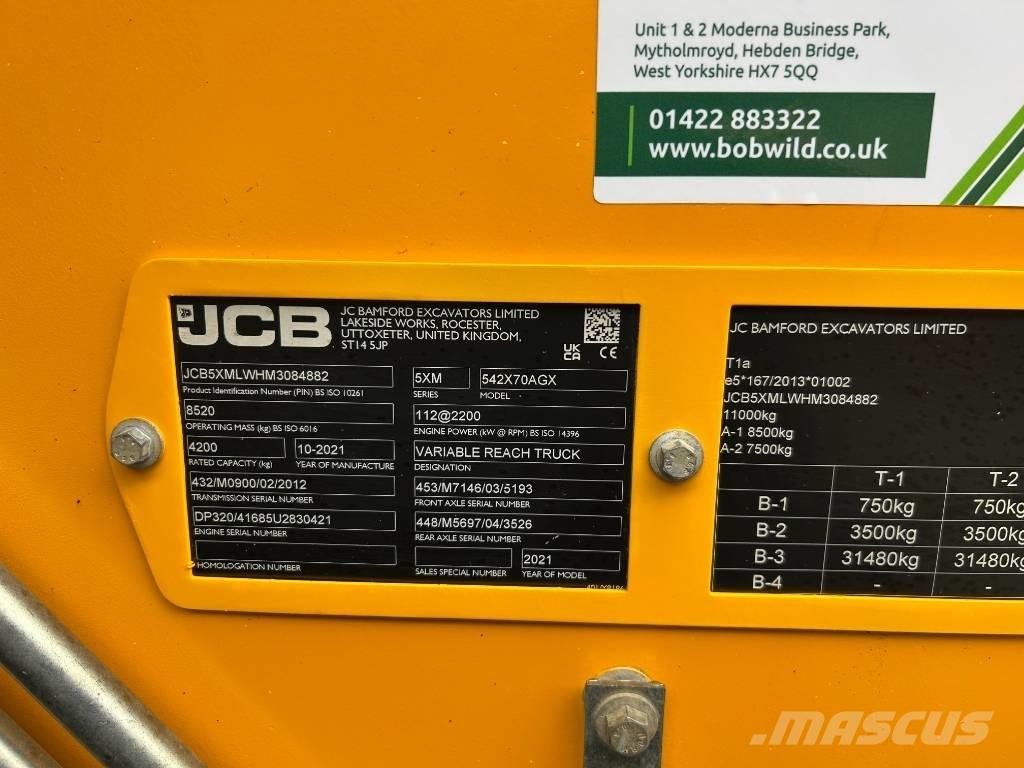 JCB 542-70 Agri Xtra معدات مناولة لأغراض الزراعة