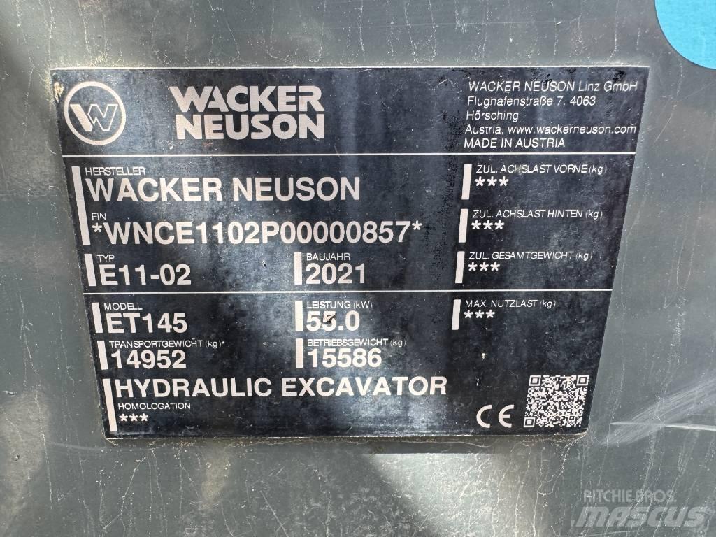 Wacker Neuson ET145 حفارات زحافة