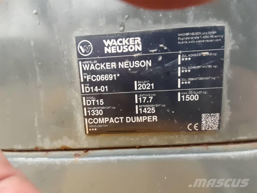 Wacker Neuson DT15 عربات نقل قلابة مجنزرة