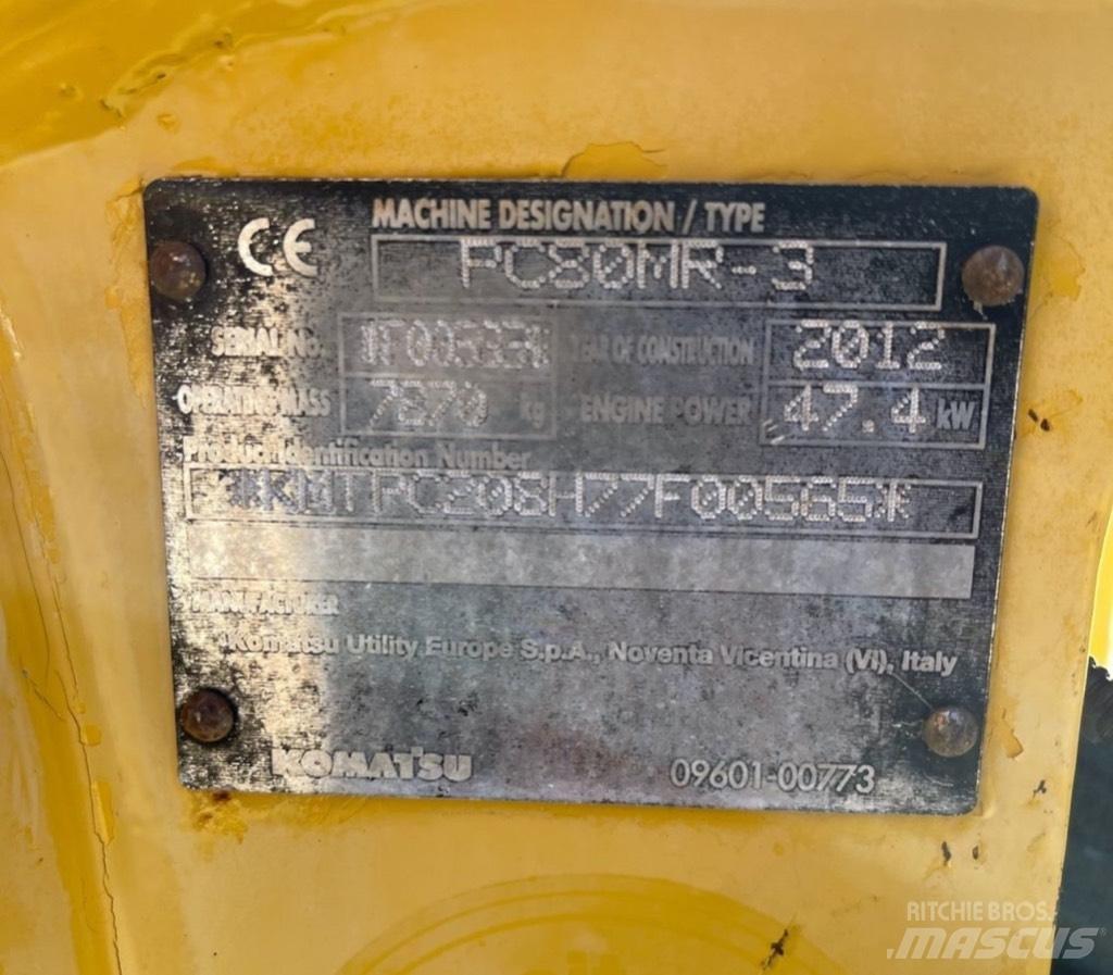 Komatsu PC 80 MR-3 حفارات وسط 7 طن - 12 طن