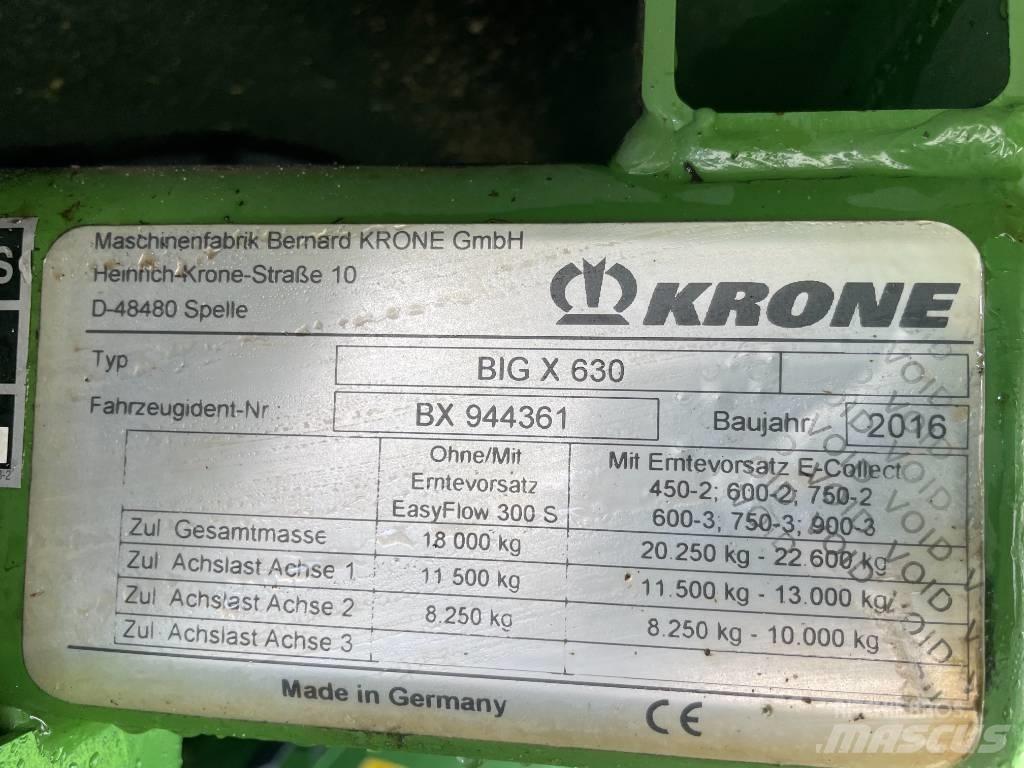 Krone Big X 630 علافات ذاتية الدفع