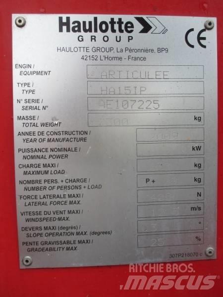 Haulotte HA 15 IP رافعات سلة مفصلية